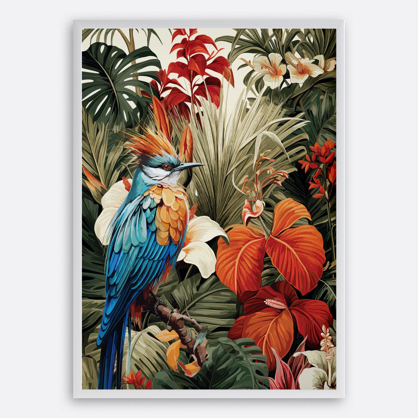 L'oiseau du paradis tropical