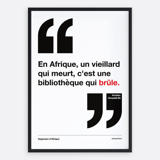 Proverbe Amadou Hampâté Bâ